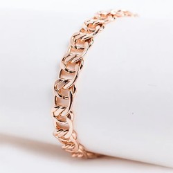 Apzeltīta rokassprādze Kabeļveida gliemežvāku saites ķēdes