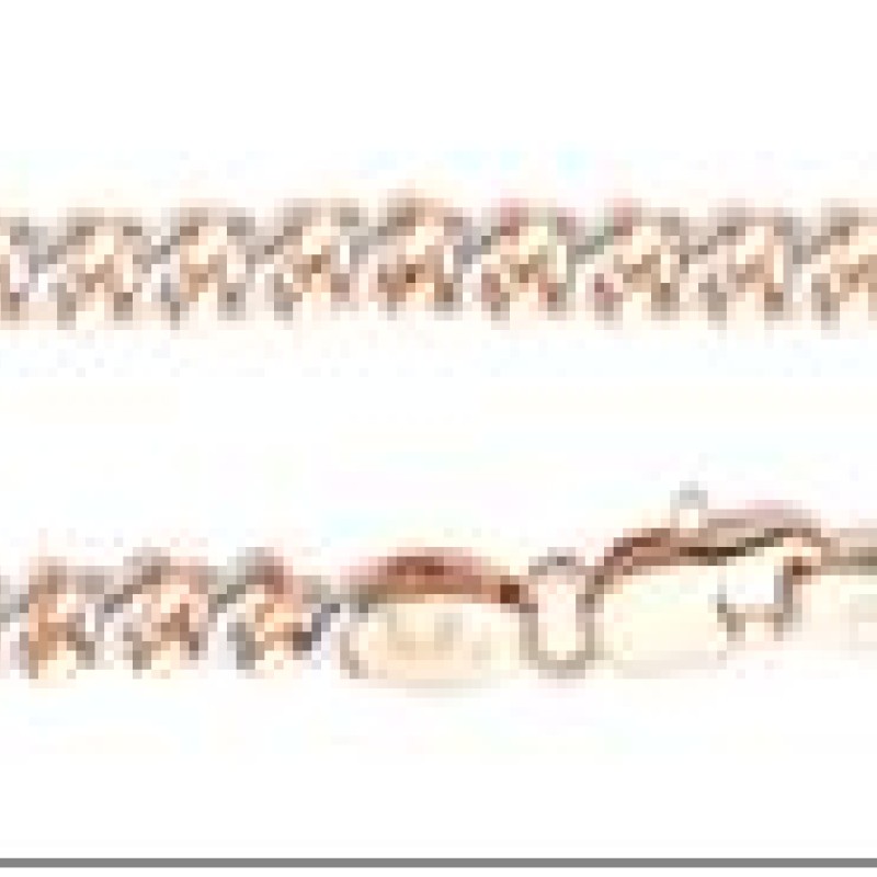 Apzeltītā ķēdīte Infinity 8-ka posmu pinums