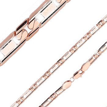 Apzeltītā ķēdīte Spoguļveida kaltu posmu virkne