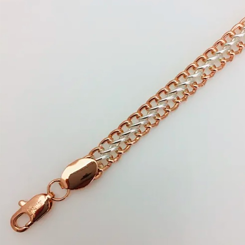 Apzeltītā ķēdīte Dubultā savienojuma stiepļu aušanas pinums