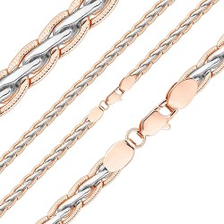 Apzeltītā ķēdīte Spiga kviešu vārpas vīto posmu pinums