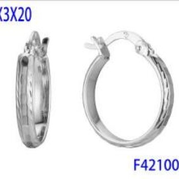 Auskari ar rodija pārklājumu