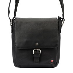 Vīriešu plecu soma ALBATROSS dabīgā āda