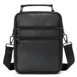 Vīriešu plecu soma GREGORIO dabīgā āda