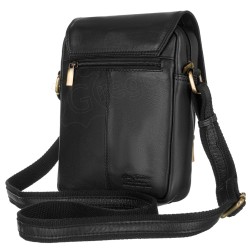 Vīriešu plecu soma PETERSON dabīgā āda