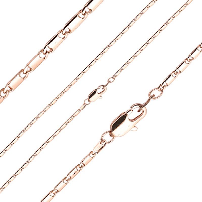 Apzeltītā ķēdīte Vienlaidu glancētu gliemežvāku posmu virkne