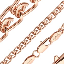 Apzeltītā ķēdīte Love austu stiepļu posmu pinums