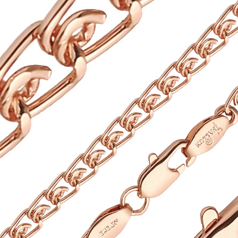 Apzeltītā ķēdīte Love austu stiepļu posmu pinums