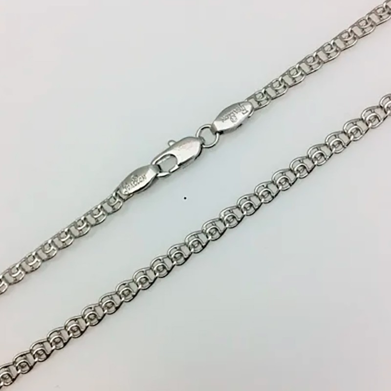 Rokassprādze ar rodija pārklājumu Love austu stiepļu posmu pinums