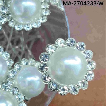 Matadata dekoratīva ar pērli 17,5mm