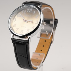 OMAX rokas pulkstenis sieviešu Ø4cm ar ādas siksnu