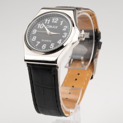 OMAX rokas pulkstenis 3,6x4,2cm ar ādas siksnu