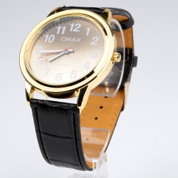 OMAX rokas pulkstenis sieviešu Ø4,4cm ar ādas siksnu