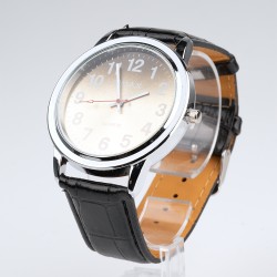 OMAX rokas pulkstenis sieviešu Ø4,4cm ar ādas siksnu