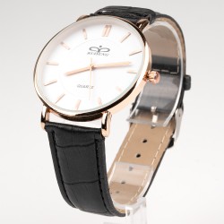 RUISUNG rokas pulkstenis sieviešu Ø3,8cm ar ādas siksnu