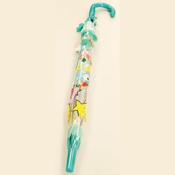 Bērnu Lietussargs pusautomāts caurspīdīgs ar apdruku