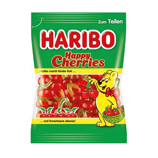 Haribo Happy Cherries želejas košļ. konfektes 175g Haribo Happy Cherries želejas košļ. konfektes 175g