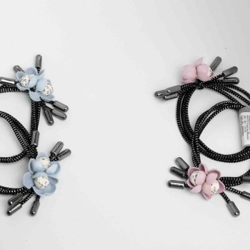 Matu gumiju komlekts REGINA  (2gab.) ar 2 puķu aplikāciju