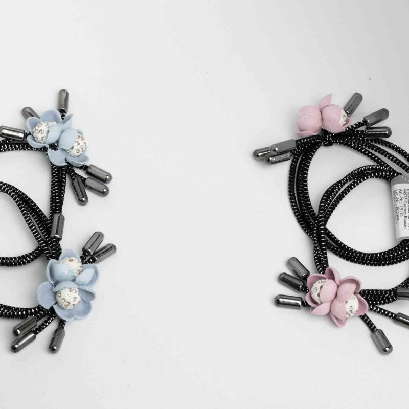 Matu gumiju komlekts REGINA  (2gab.) ar 2 puķu aplikāciju